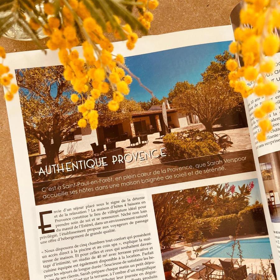 4 Saisons En Provence Bed & Breakfast Saint-Paul-en-Foret Exterior photo